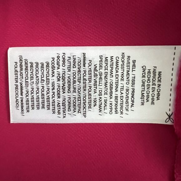 NWT Lauren Ralph Lauren Druzana Georgette Magenta One Shoulder Cocktail Dress - Picture 8 of 8